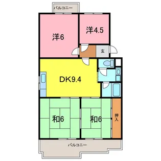 桃木マンション【2階】の間取り