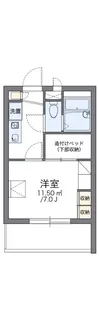 レオパレスフォーレ【1階】の間取り