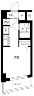 エヴェナール二子新地【3階】の間取り