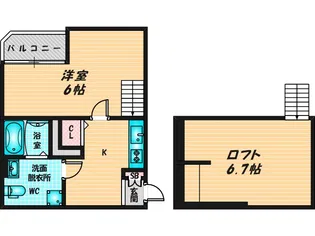 グランクオーレ布施【2階】の間取り