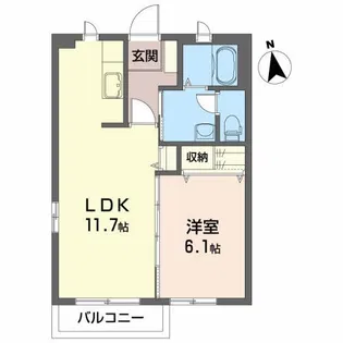 シャーメゾン桜屋敷【1階】の間取り