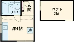 フラワーハイツ【1階】の間取り