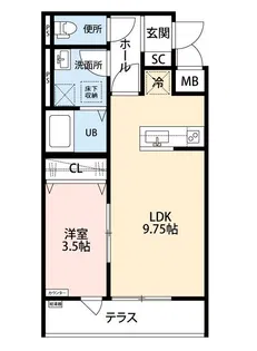リーブルファイン八潮南川崎 1号棟【1階】の間取り