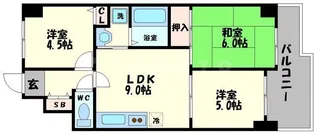アーバンパーク関目【14階】の間取り