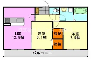 コンフォール古市場 ANNEX【2階】の間取り