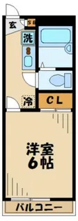 レオパレスフィレンツェ(34473)【1階】の間取り