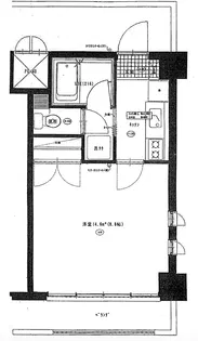 ワンルームハラマキII【3階】の間取り