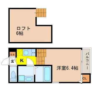 ハーモニーテラス宮千代III【1階】の間取り