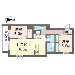 グラン ノアール【2階】の間取り
