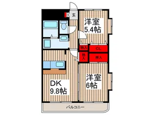 ジェンティール【3階】の間取り