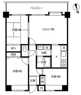 カーサベルデ【3階】の間取り