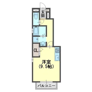 サンフローラ池田【1階】の間取り