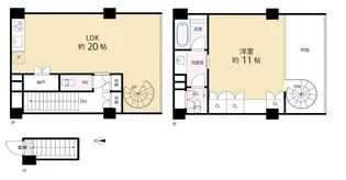 FLEG西麻布vierge【2階】の間取り