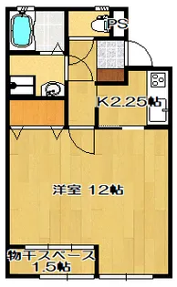 ハイツSE A【1階】の間取り