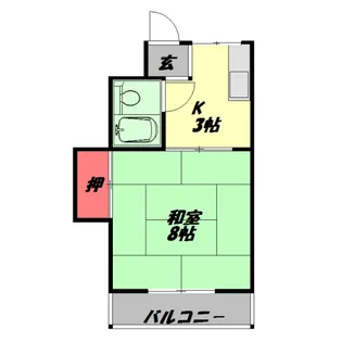 中川マンション【1階】の間取り
