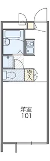 レオパレス茜【1階】の間取り