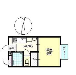 スクエアアベニューI【1階】の間取り