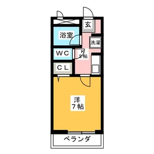 フォレストタウン【1階】の間取り