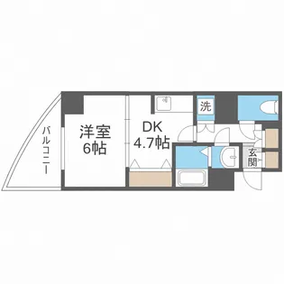 アーデンタワー西本町【9階】の間取り