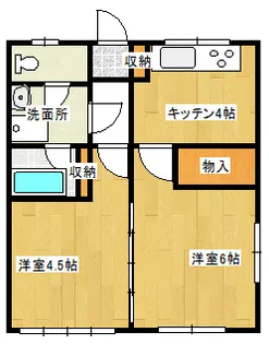 大宮ハイツ【1階】の間取り