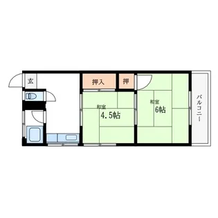 コーポママダ【2階】の間取り