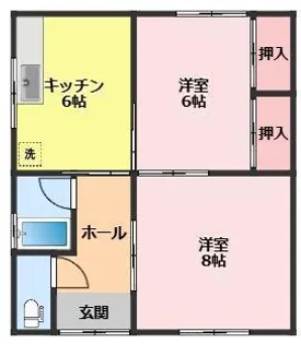 若葉荘【2階】の間取り