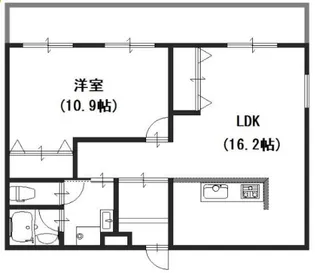 スクエアメゾン姫路城前【2階】の間取り
