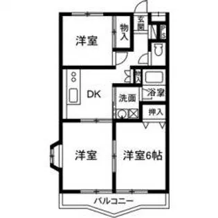 ロイヤルコート【2階】の間取り