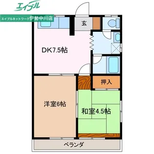 ミラーハイツ I【1階】の間取り