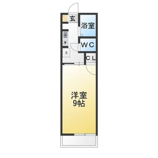 コーポあかつき【1階】の間取り