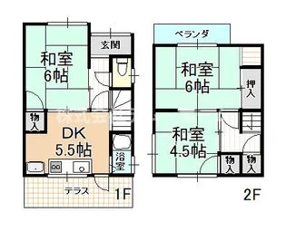 大阪府柏原市太平寺2【一戸建】の間取り
