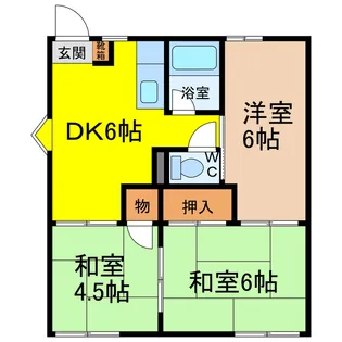 コーポマルセ【1階】の間取り