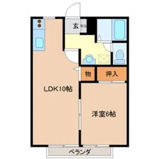 ベルハウス【2階】の間取り