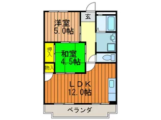 マンション長沢【4階】の間取り