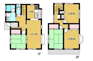 神奈川県厚木市温水西2【一戸建】の間取り