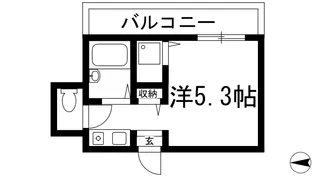 ブランシュ甲東園【4階】の間取り