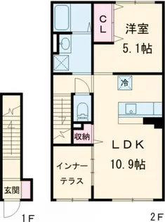 レオン【2階】の間取り