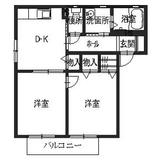 オネスト【2階】の間取り