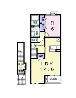 クラールメゾン【2階】の間取り