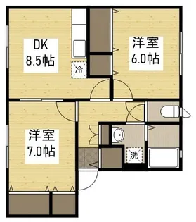 コーポラス板野A【2階】の間取り