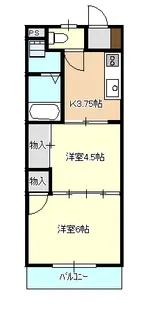 タウンソレイユA【2階】の間取り