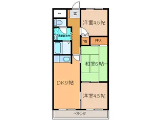 ライフマンション【3階】の間取り
