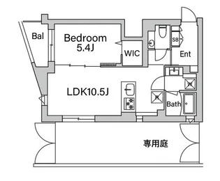 GranDuo経堂14【1階】の間取り