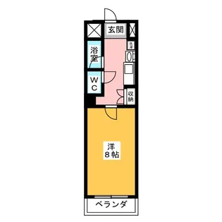 アペックス覚王山【4階】の間取り