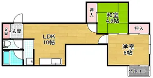 ヴィラアロー【2階】の間取り