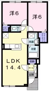 ビリーブグッドVI【1階】の間取り