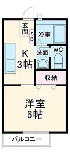 ペアシティ岩原【2階】の間取り