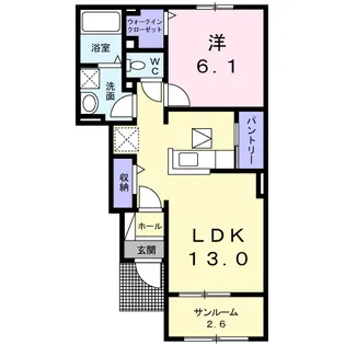 茨城県結城市大字結城【アパート】の間取り