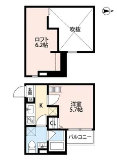1Kの間取り画像
