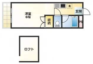 1Kの間取り画像